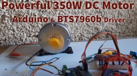 Control Powerful Electric Skateboard E-Bike 350W DC Motor Using Arduino and BTS7960b