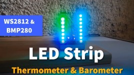 Arduino LED Strip Thermometer and Barometer With WS2812 and BMP280