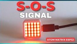 Make S-O-S Signal Using ATOM Matrix ESP32